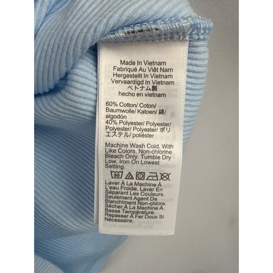 J.Crew Womens Ribbed Tank Top Light Blue Medium New With Tags