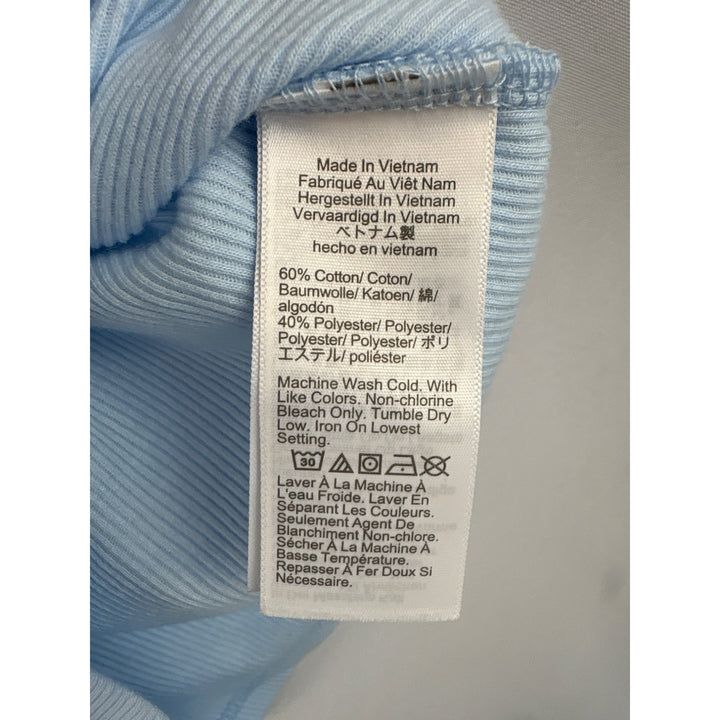 J.Crew Womens Ribbed Tank Top Light Blue Medium New With Tags
