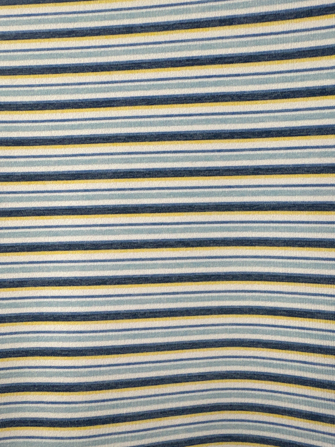 Men’s Peter Millar Large Blue, White, &amp; Yellow Striped Polo