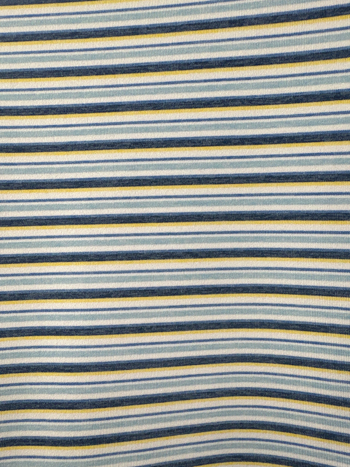Men’s Peter Millar Large Blue, White, &amp; Yellow Striped Polo