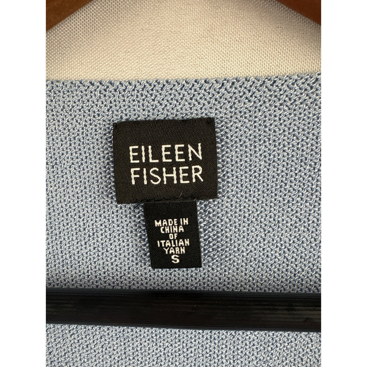 Eileen Fisher Womens Small Blue Boat Neck Sweater