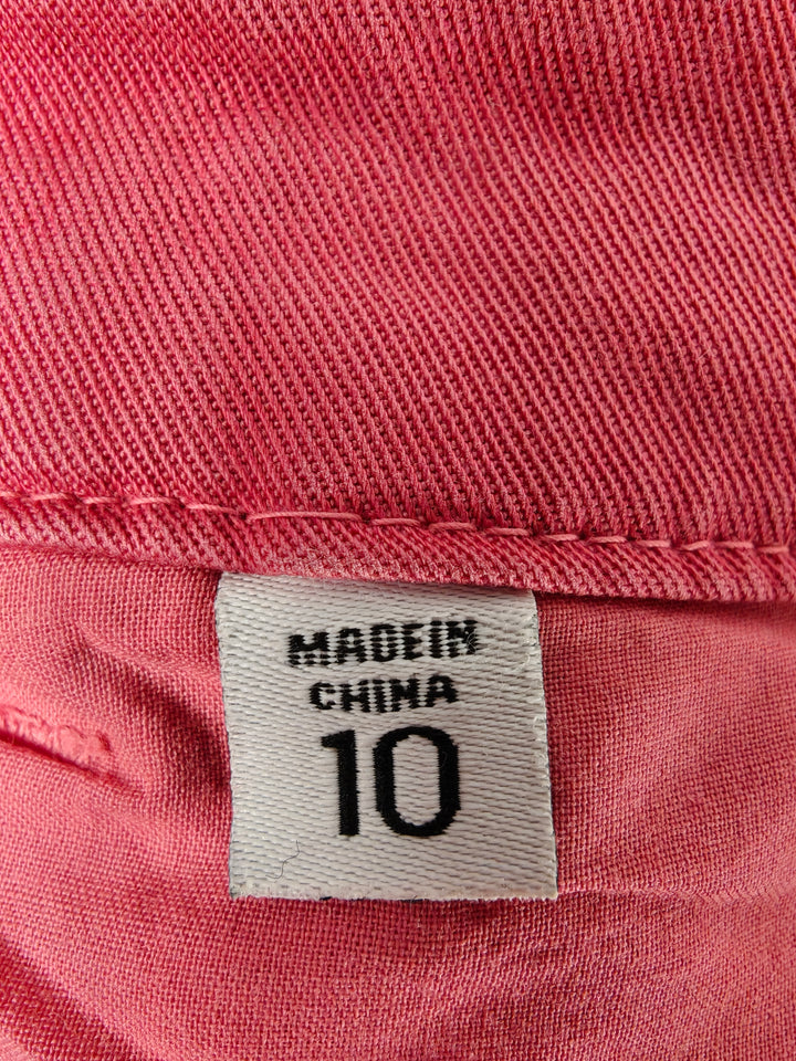 Womens The Mitchell Ecru Chino Pants Pink Size 10