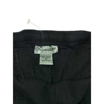 Women's Signature Black Cotton Skirt - Size XL