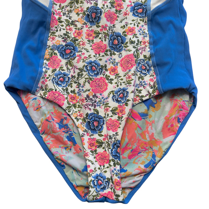 Maaji Women's XS Swimsuit Free Spirit Triton Surf One Piece Reversible Longsleeves Sunblock