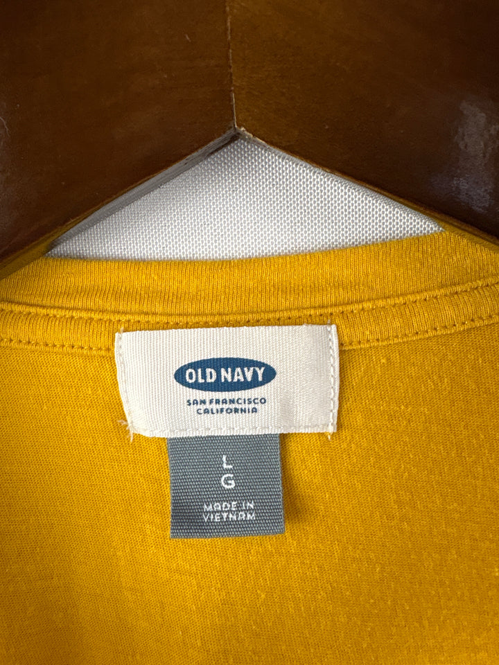 Women’s Old Navy Large Yellow Sleeveless Peplum Blouse