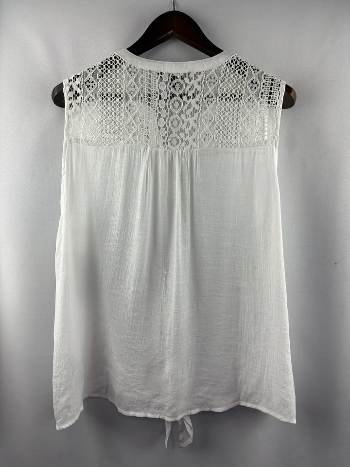 Women’s Zac & Rachel Size 2X White Tank Blouse
