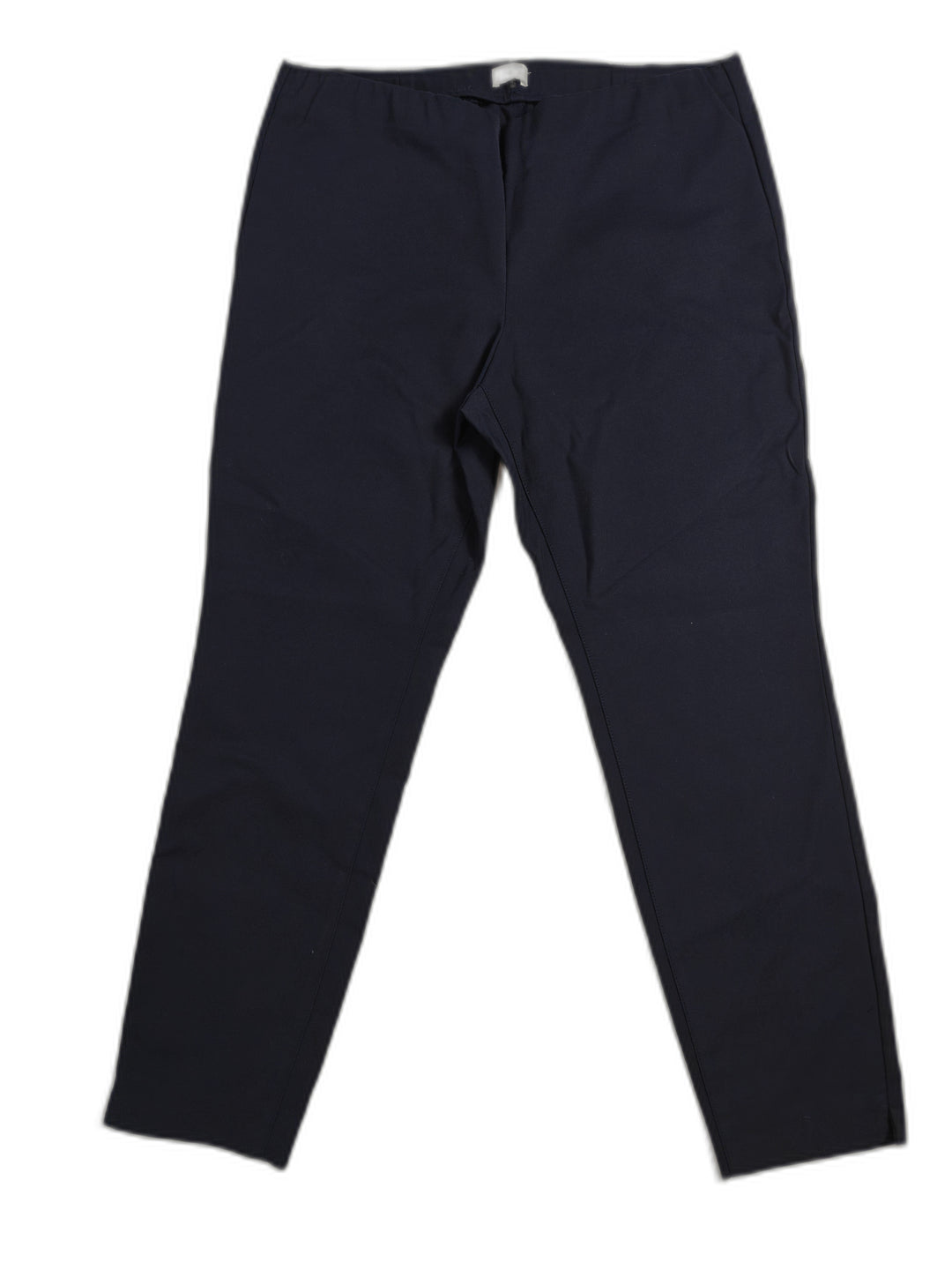 Women Ecru Straight Leg Pants Navy Size 14
