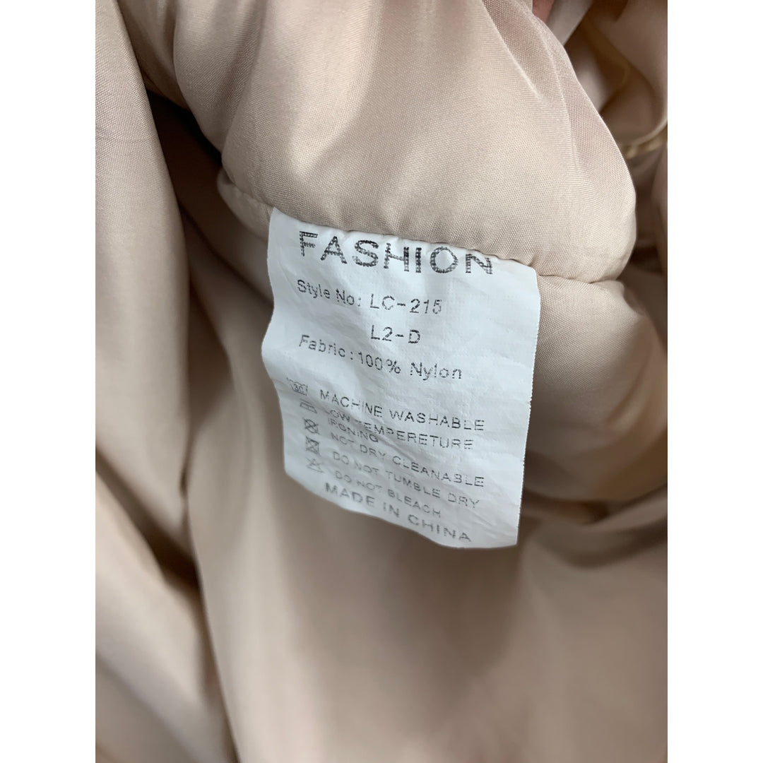 Women’s Fashion Pink Blush Quilted Puffer Jacket Size L