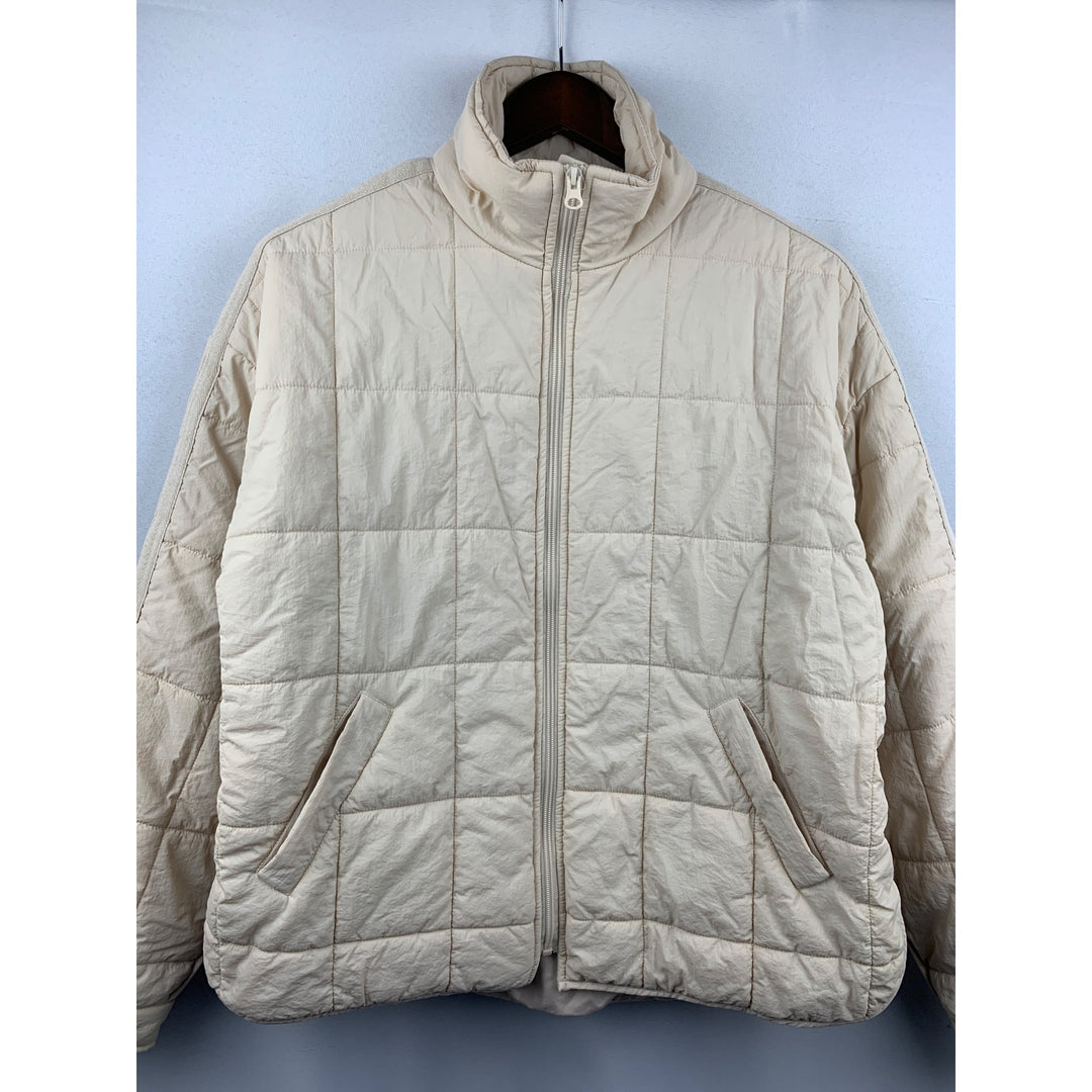 Women’s Fashion Pink Blush Quilted Puffer Jacket Size L