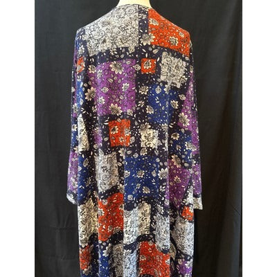 Women’s LulaRoe Long Multicolor Floral Patterned Sweater Cardigan Sz XL