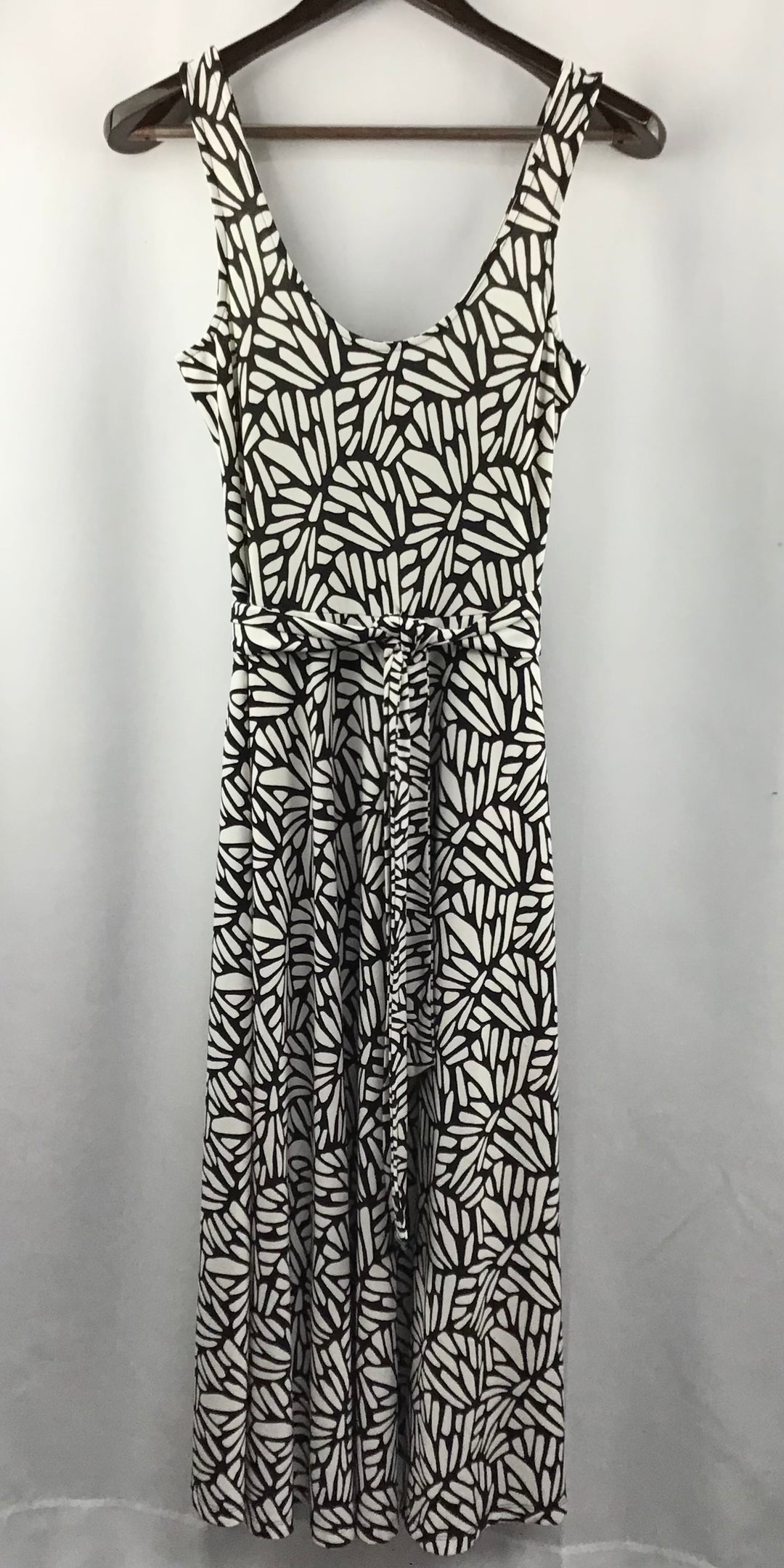 Women's Banana Republic Black & White Patterned Sleeveless Dress Size XS