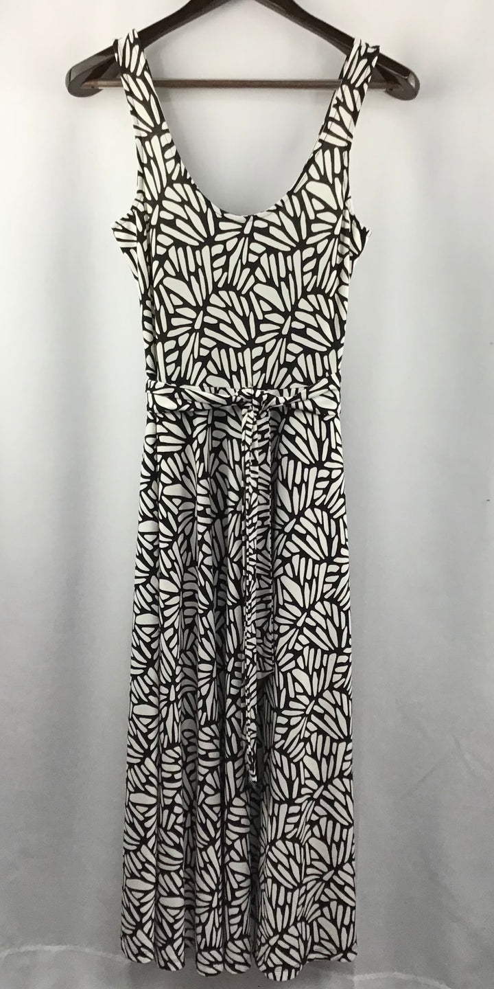 Women's Banana Republic Black & White Patterned Sleeveless Dress Size XS