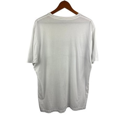 Travis Mathew White & Gray Striped Mens T-Shirt XL