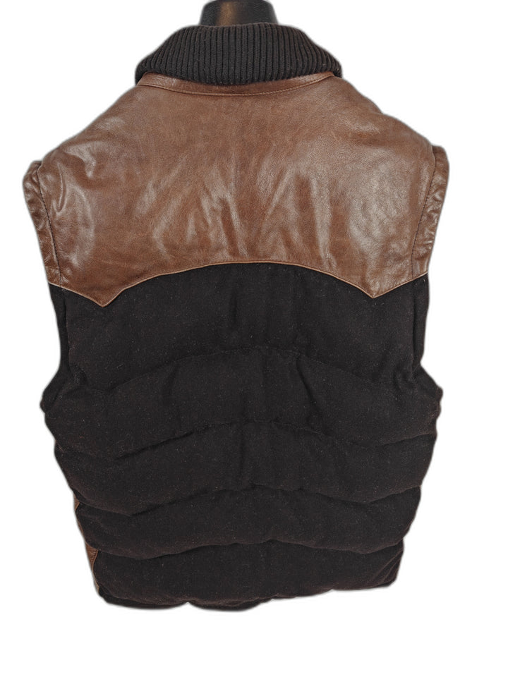 Mens Omavi Clothing Co Red Tag Puffer Vest Brown Black Size 2X