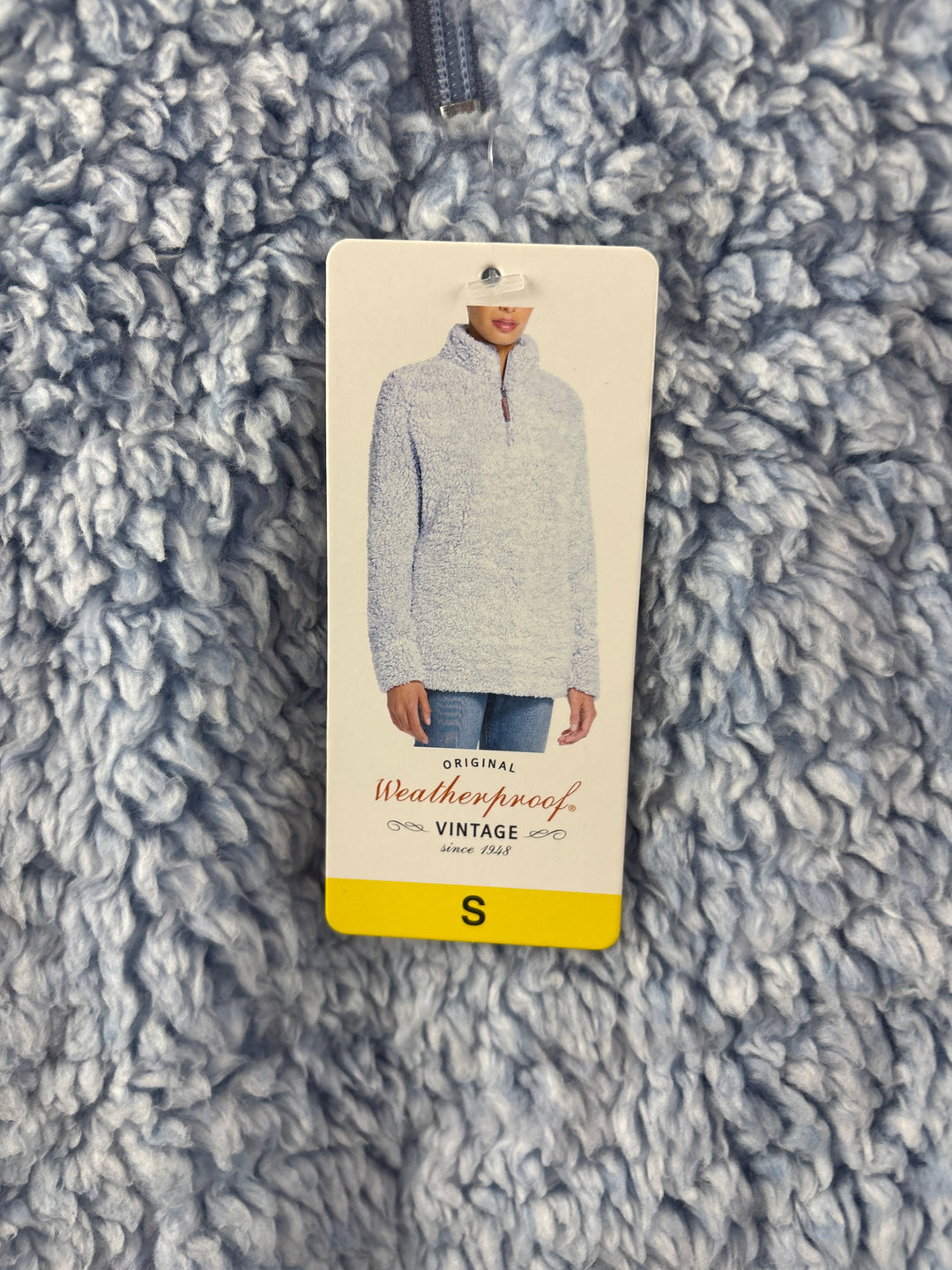 Women’s Weatherproof Vintage Small Periwinkle Sherpa Pullover