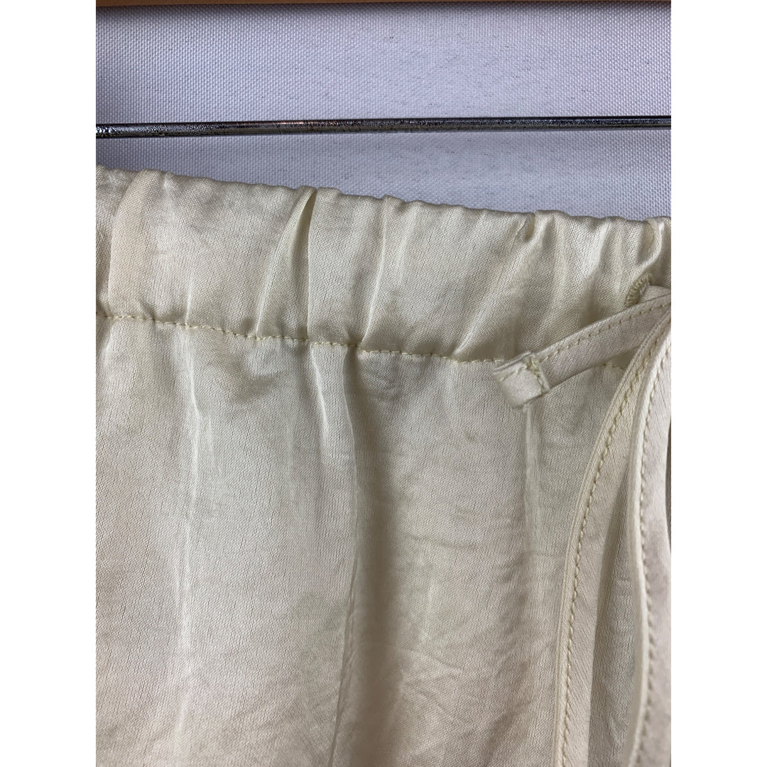 Madewell Womens Ivory Silk Blend Elastic Waist Drawstring Shorts
