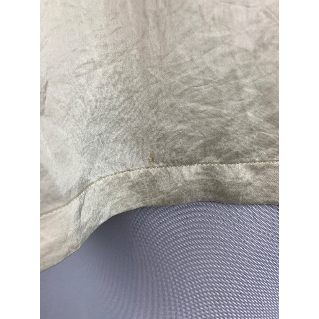Madewell Womens Ivory Silk Blend Elastic Waist Drawstring Shorts