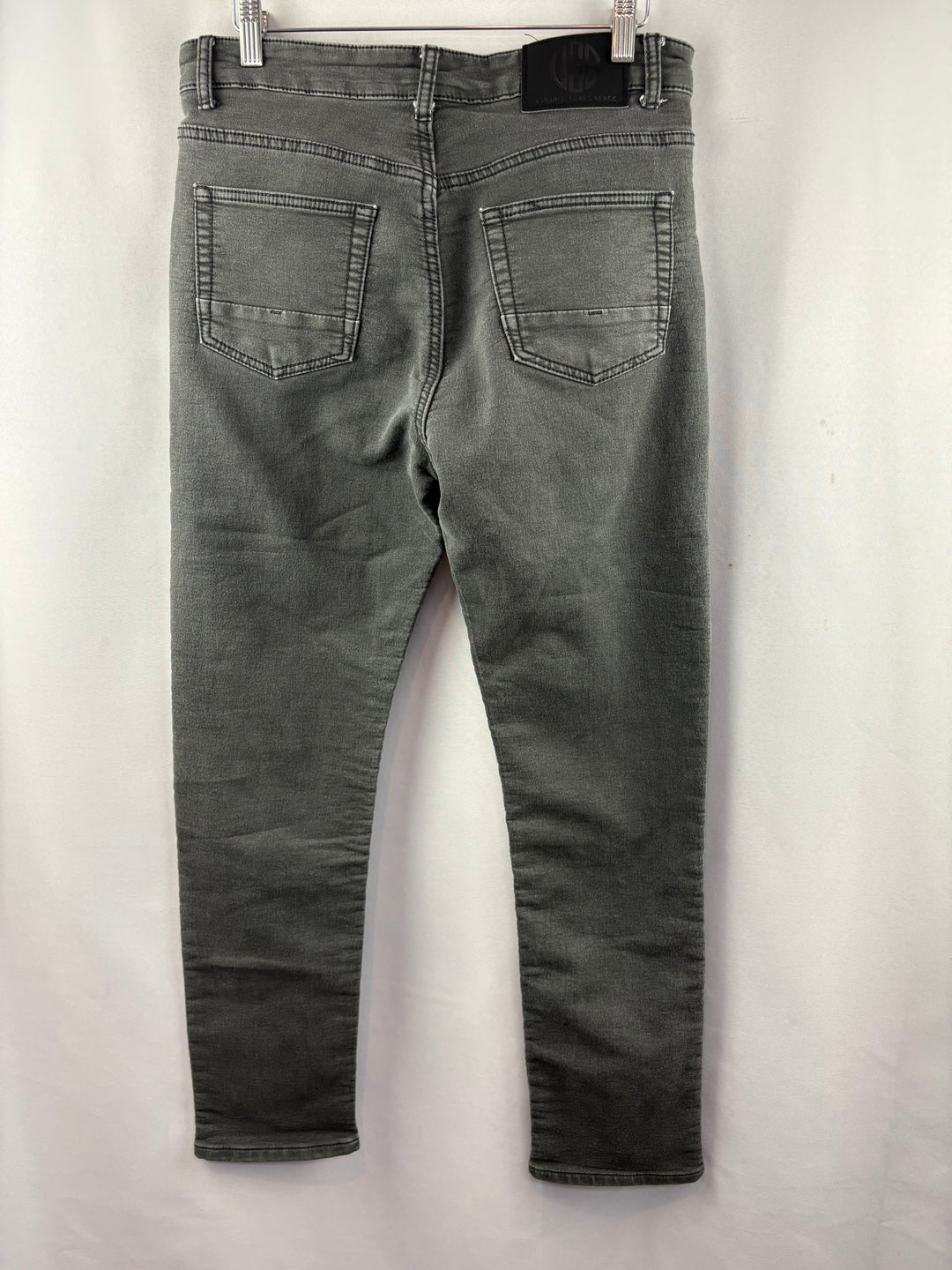 Men’s Vintage Genes Black W30/L30 Dark Gray Slim Fit Jeans