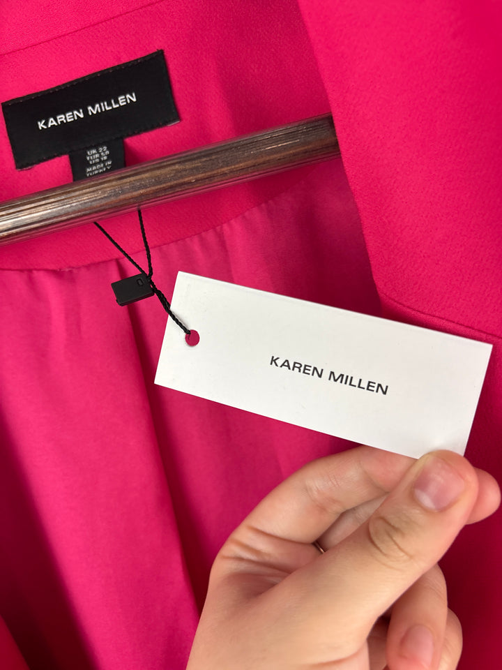 Women’s Karen Millen Size 18 Bright Pink Blazer