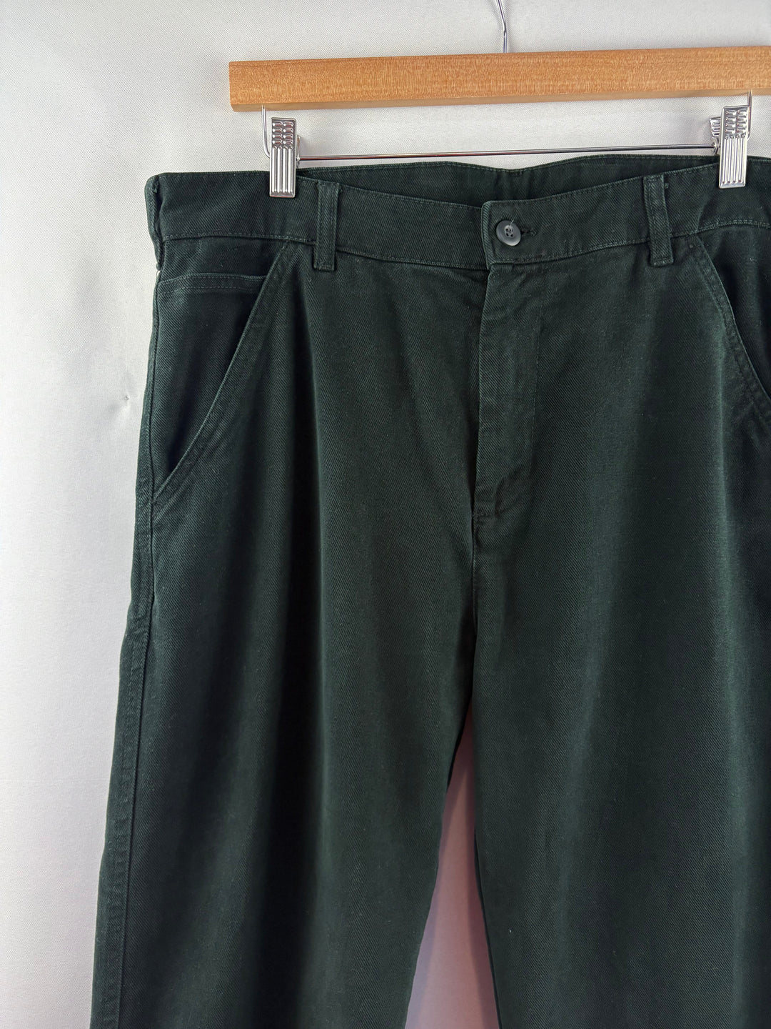 Men’s Zara Size 34 Black Corduroy Wide-Leg Pants