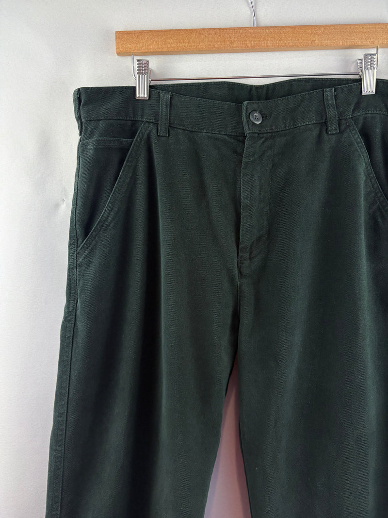 Men’s Zara Size 34 Black Corduroy Wide-Leg Pants