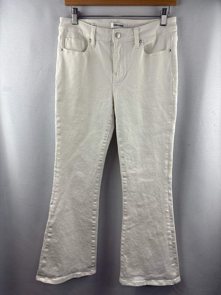 Women’s Vigoss Size 29 White Flare Jeans