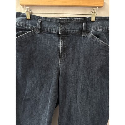 Women’s Style & Co Dark Blue Denim Wide Leg Jeans