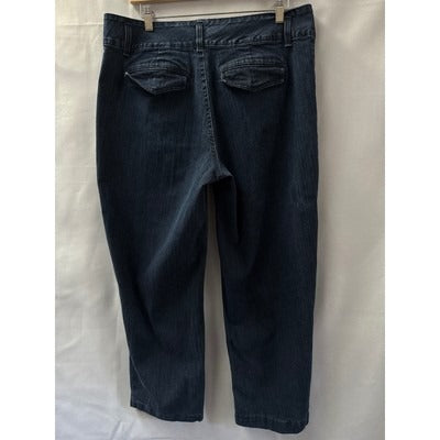 Women’s Style & Co Dark Blue Denim Wide Leg Jeans