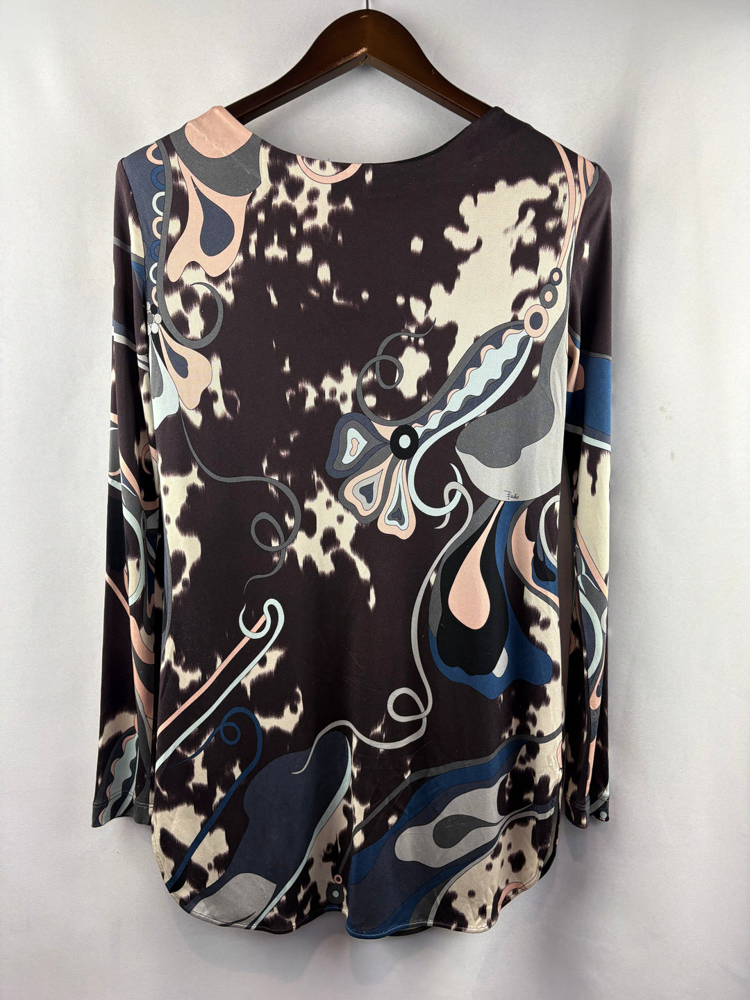 Women’s Emilio Pucci Size 8 Long Sleeve Patterned Blouse