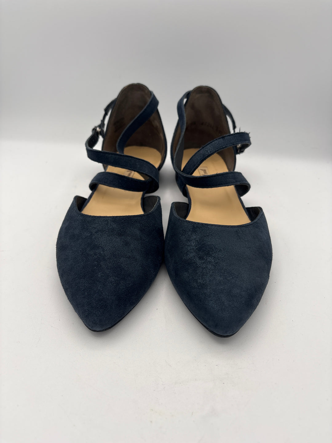 Women’s Paul Green Size 9 Navy Blue Suede Strappy Flats