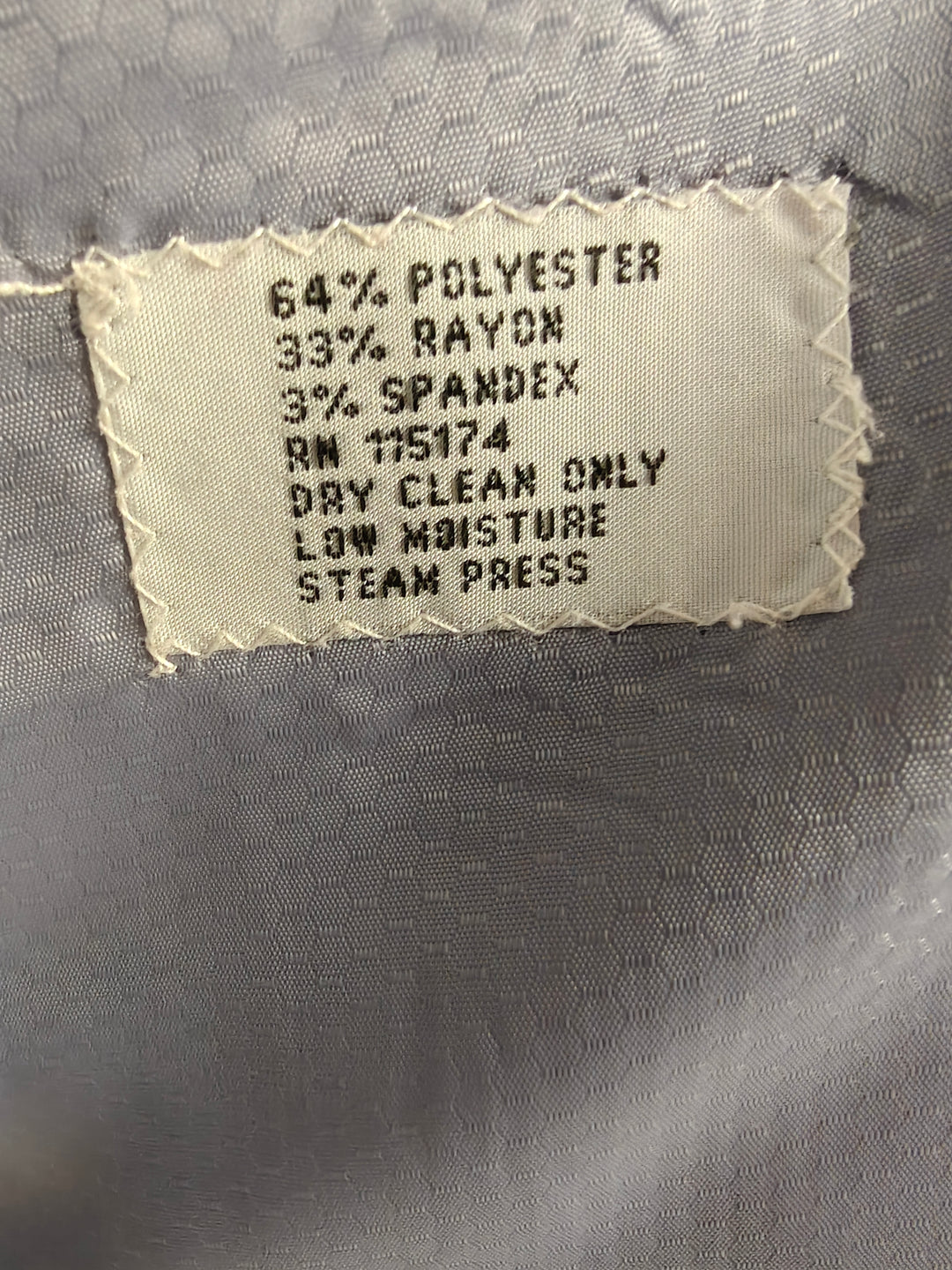 Lineage Men's Gray Windowpane 2 Piece Suit 42R Blazer & Dress Pants Stretch Classic Fit