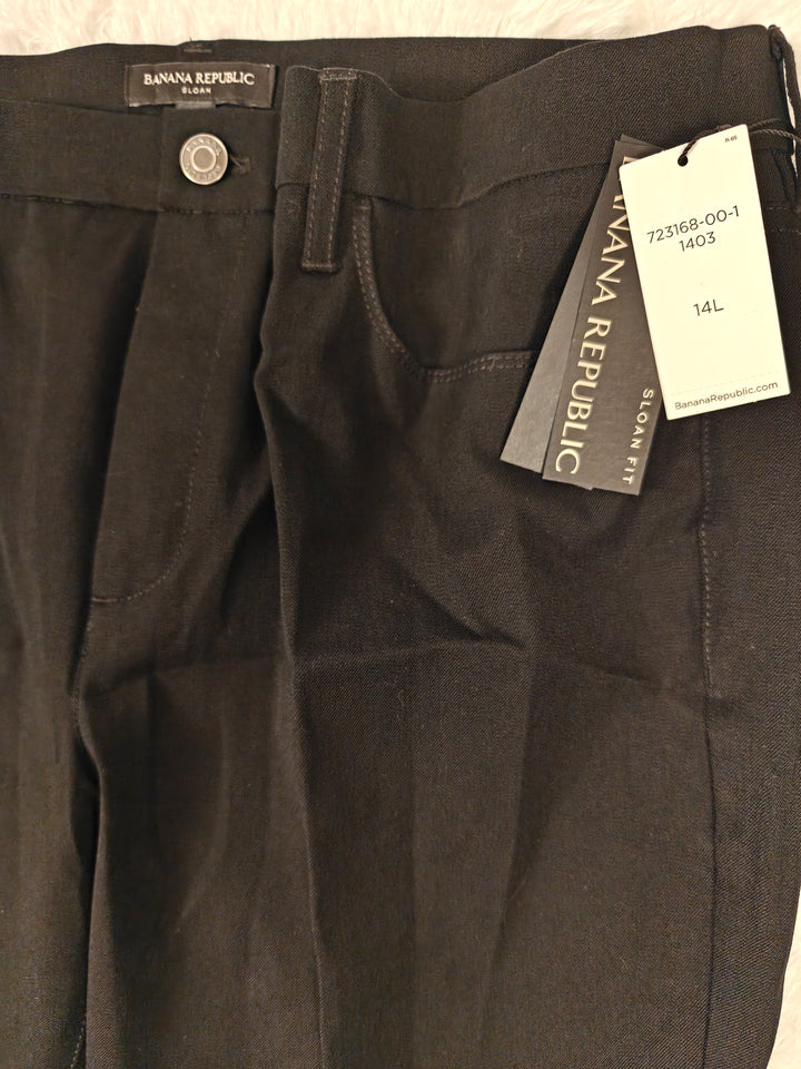Womens Banana Republic Sloan Flare Pants Black Size 14L