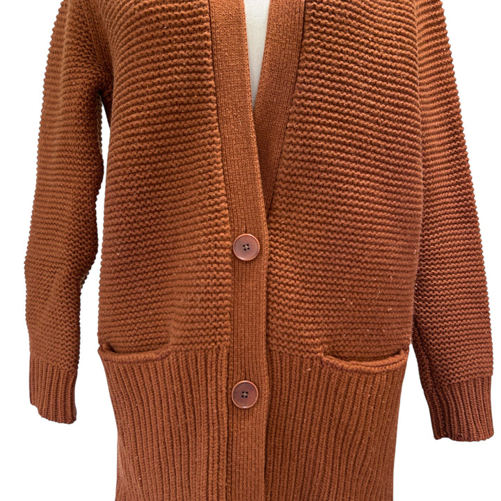 Vince. Women's Cardigan Small Wool & Cashmere Grandpacore Ribbed Oversized Sweater Boho Thick Knit