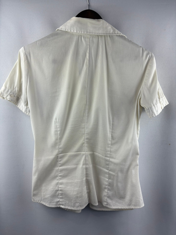Women’s New York & Company Medium White Button Up Blouse