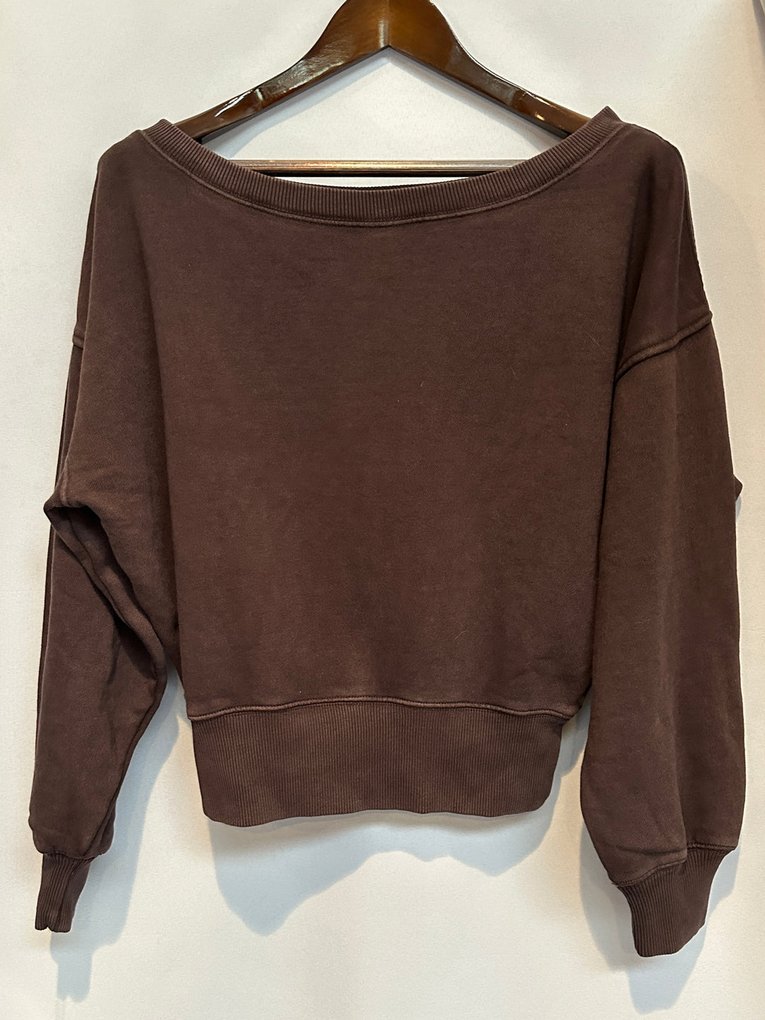 Women’s Aerie Brown Cropped Sweatshirt Size M