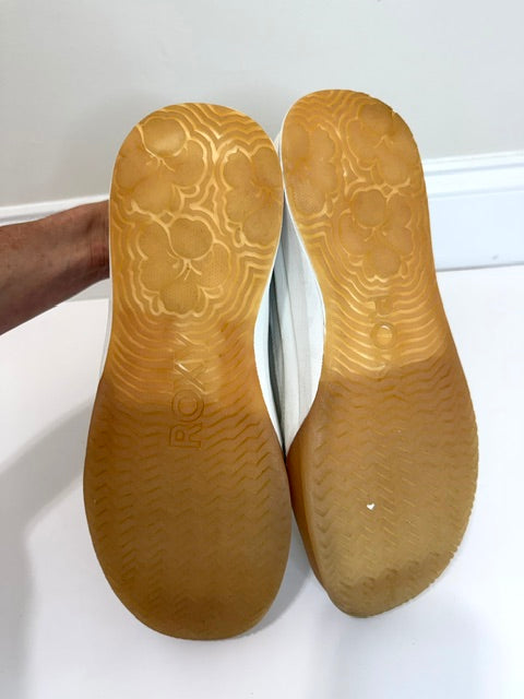 Roxy Joey Trainer Slip On Sneakers Leopard Detail Sz10
