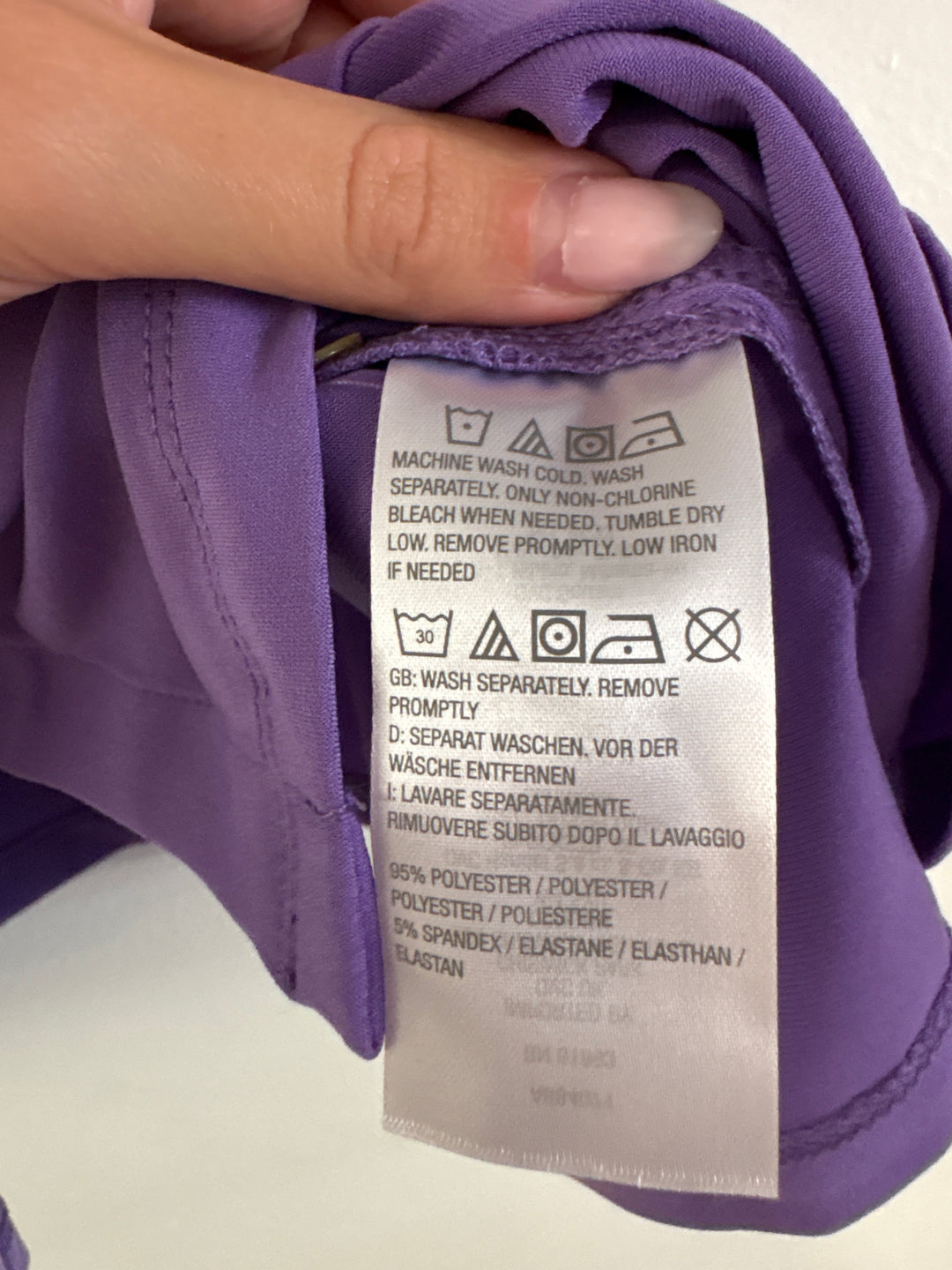 Susan Graver Purple Button Up