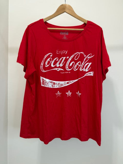 Coca‑Cola Graphic Tee – Red Sz1X NWOT
