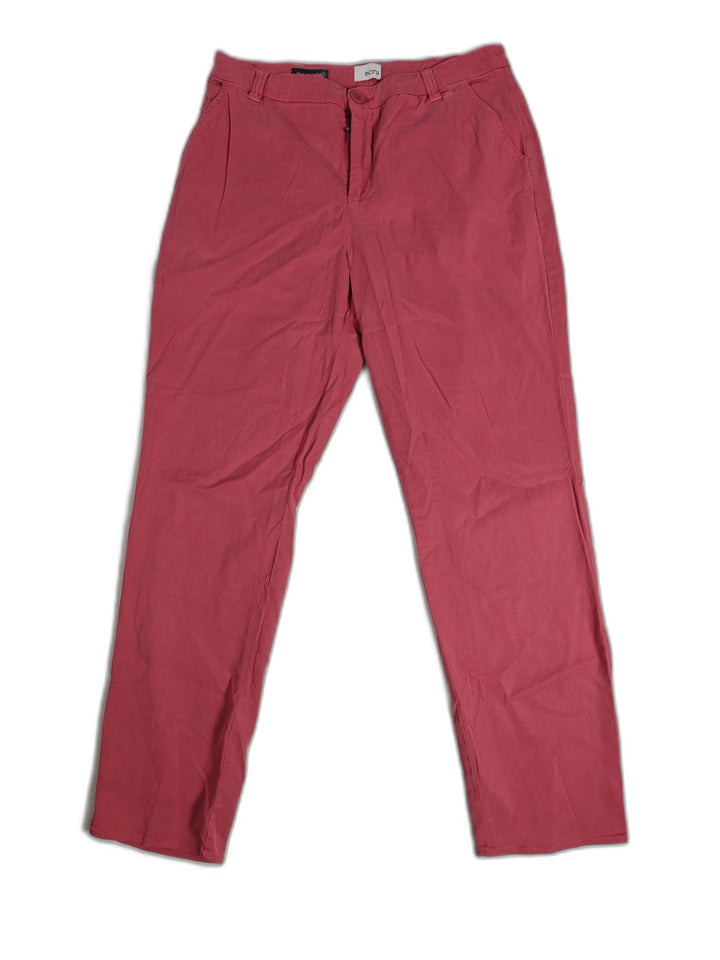 Womens The Mitchell Ecru Chino Pants Pink Size 10