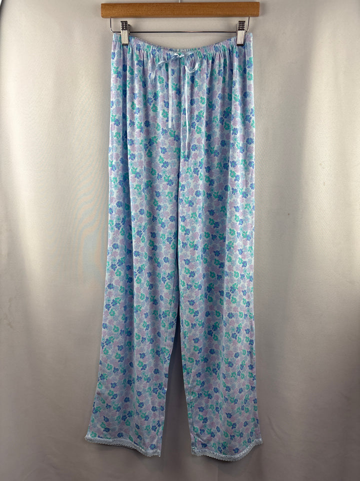 Women’s Intimate Essentials Small Light Blue Floral PJ Set