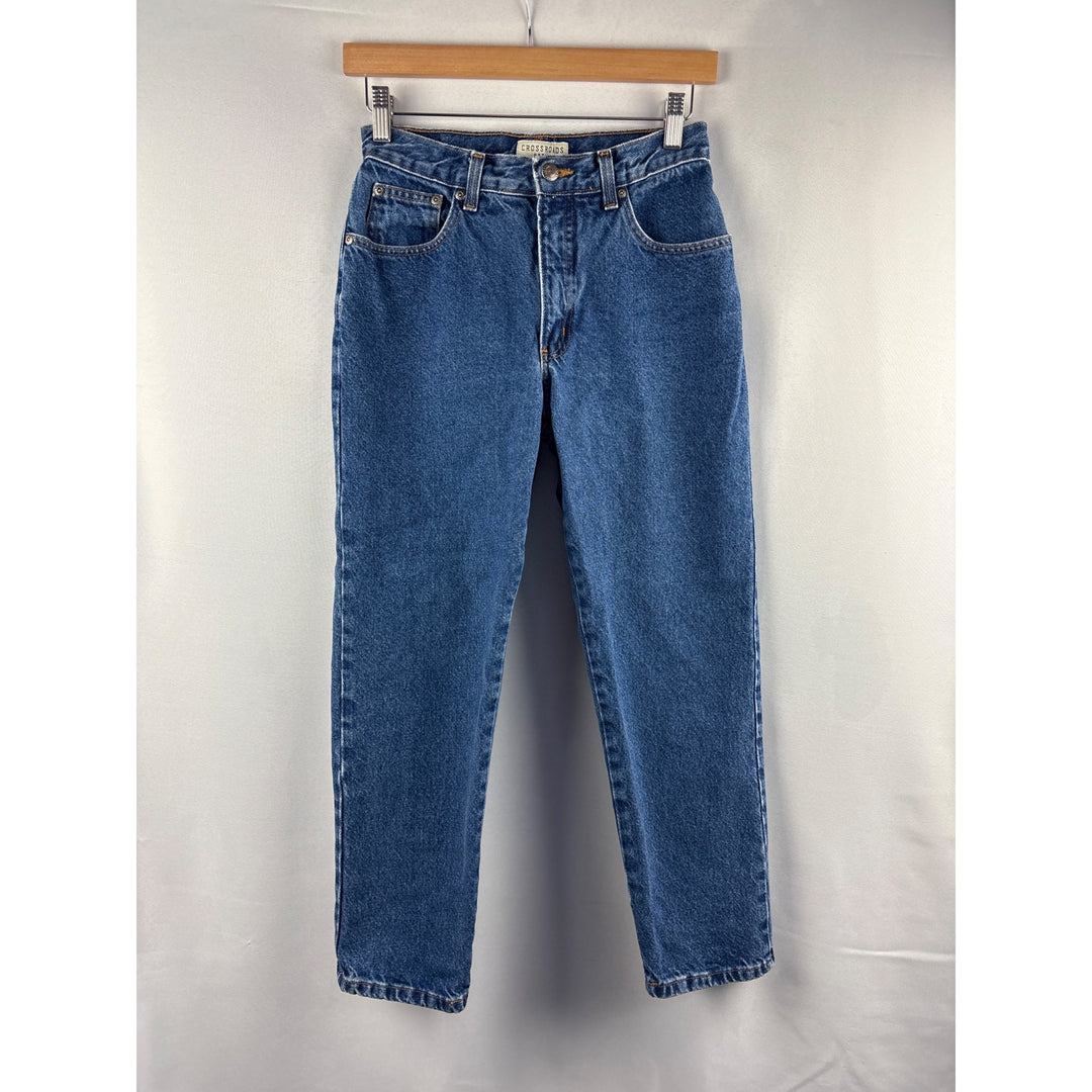 Crossroads Petite Womens Blue Denim Jeans Size 6 Cotton