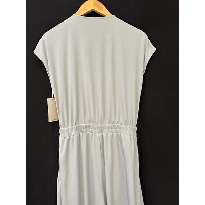 Halara Womens V-Neck Pleated Maxi Dress