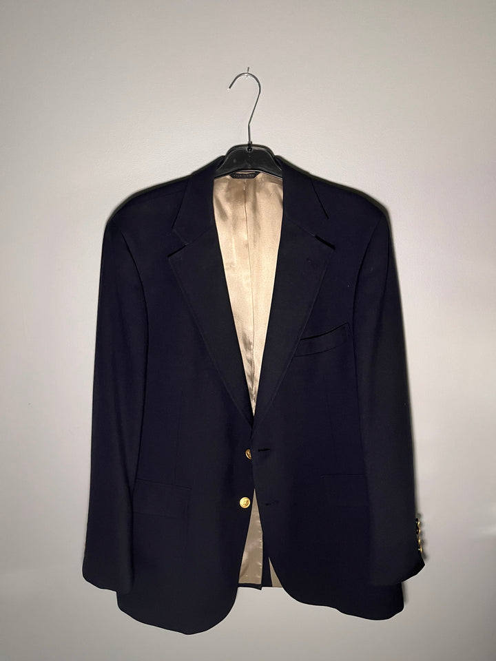 Vintage Men's Dark Blue Suit Jacket Size XL Donald Brooks